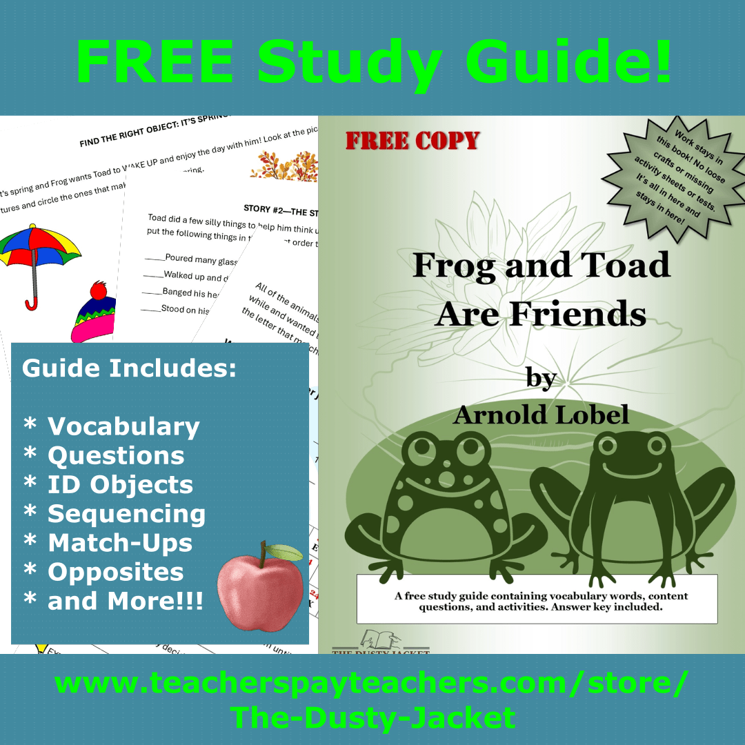 FREE Study Guide! Frog and Toad Are Friends by Arnold&nbsp;Lobel