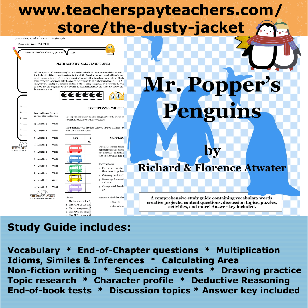 Study Guide: Mr. Popper’s Penguins by Richard and Florence&nbsp;Atwater
