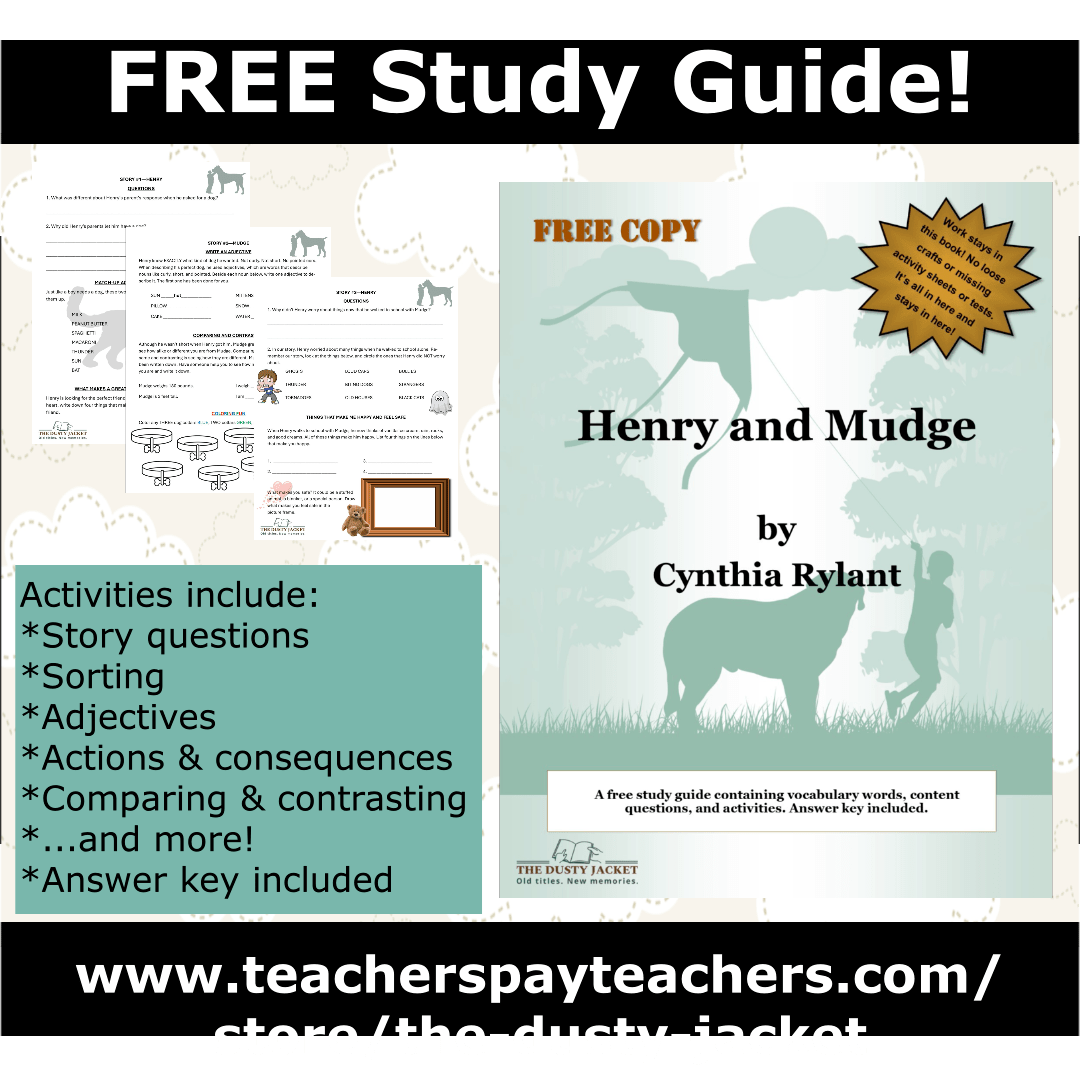 FREE Study Guide! Henry and Mudge by Cynthia&nbsp;Rylant