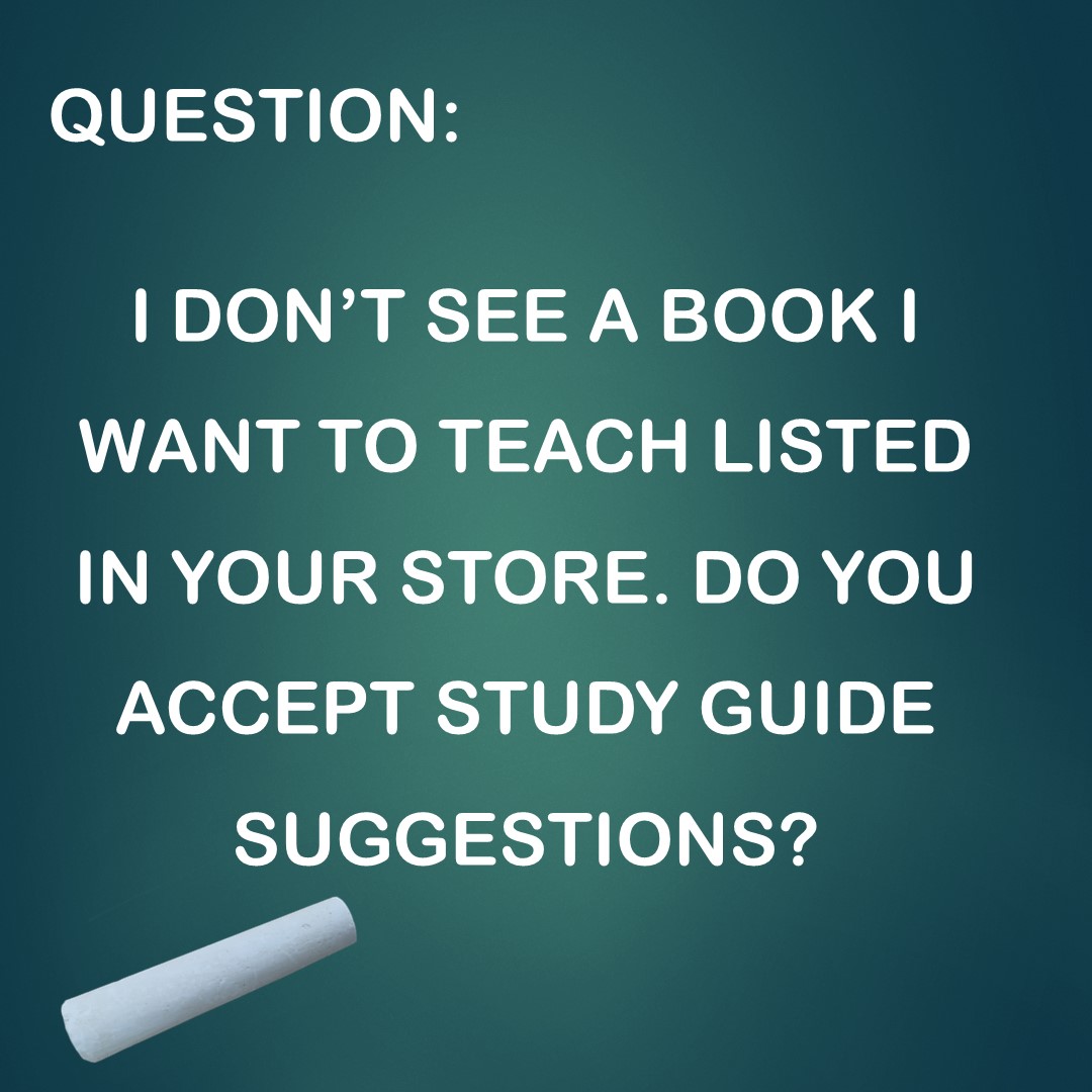 TPT Question #2: Do I Accept Study Guide&nbsp;Suggestions?