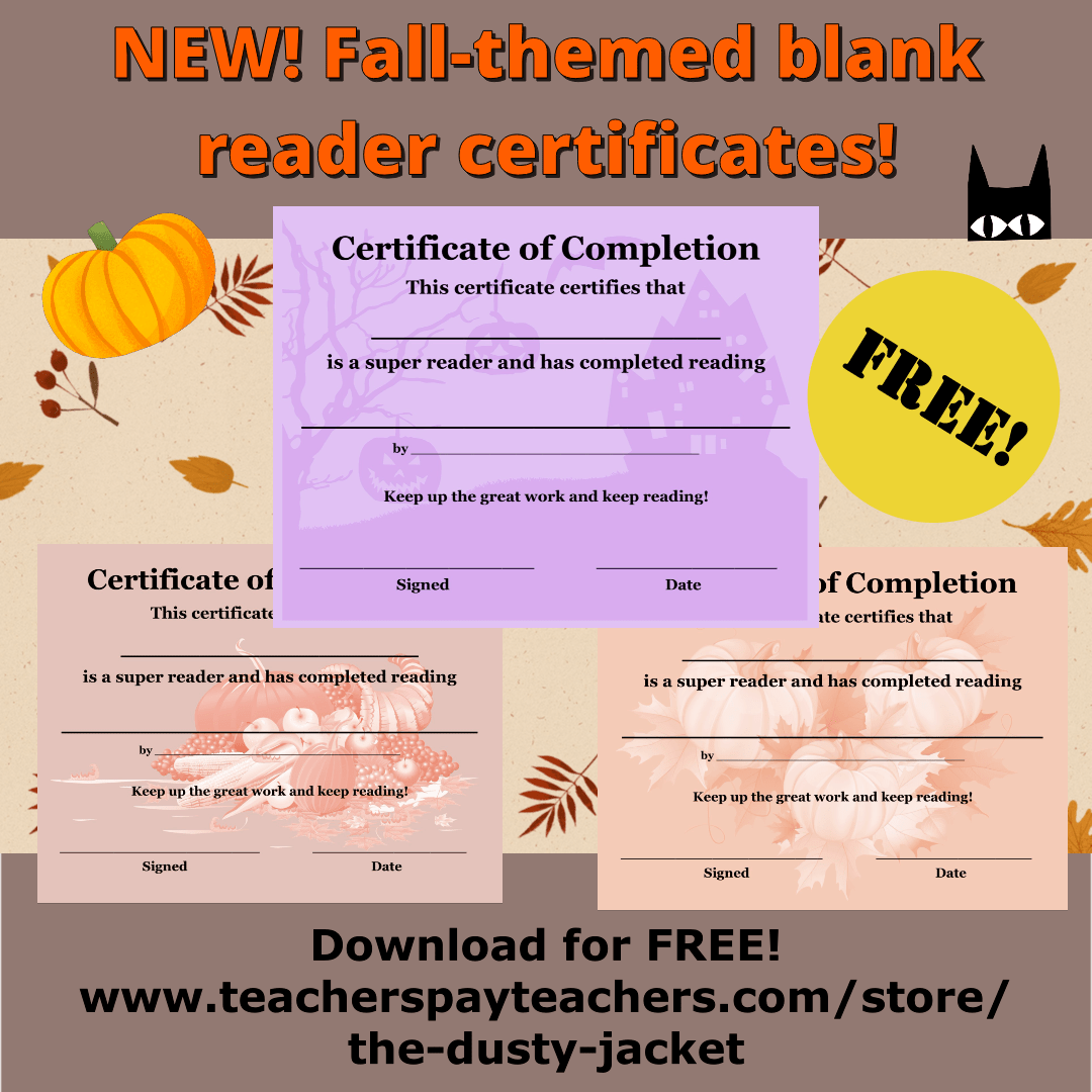 NEW! Fall-themed Certificates of&nbsp;Completion