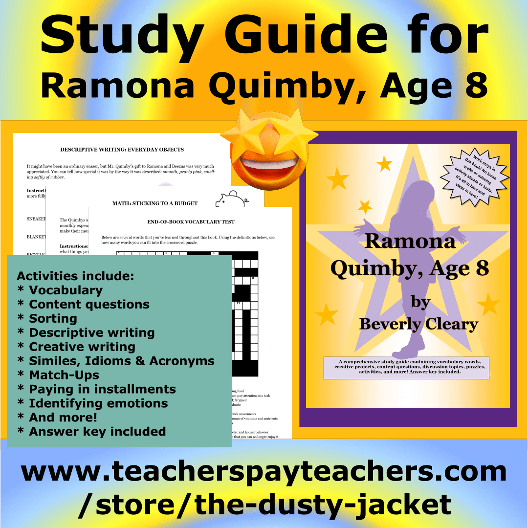 Study Guide: Ramona Quimby, Age 8 by Beverly&nbsp;Cleary