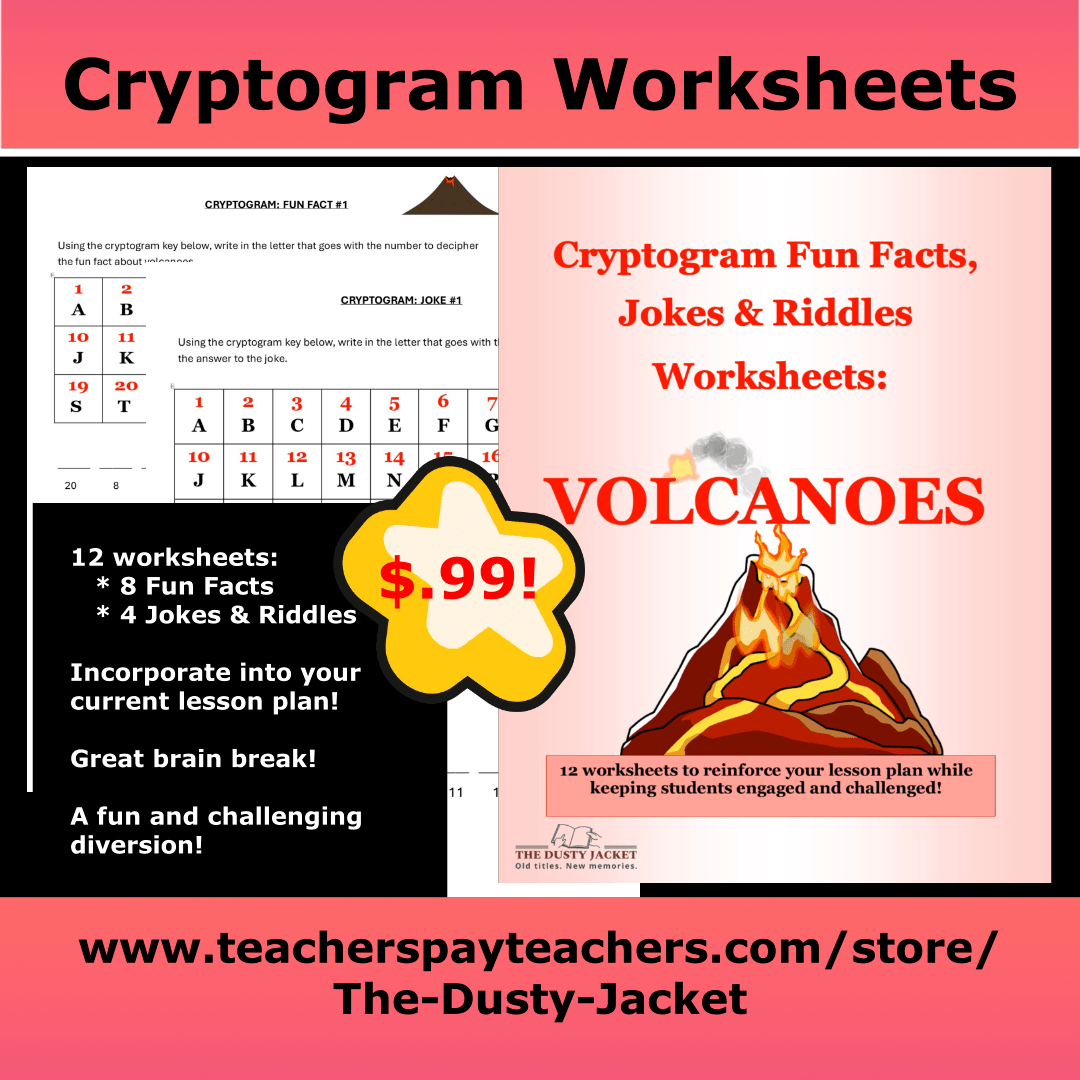 Cryptogram Worksheets: Volcanoes