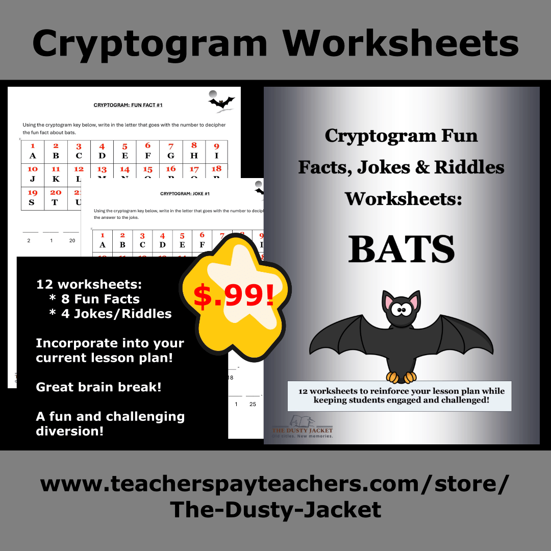 Cryptogram Worksheets: Bats