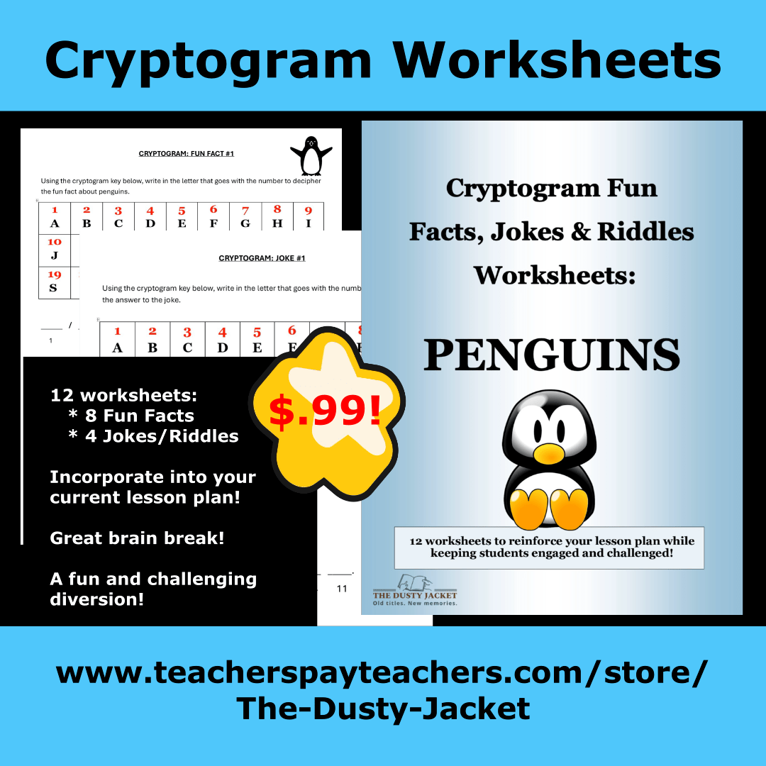 Cryptogram Worksheets: Penguins