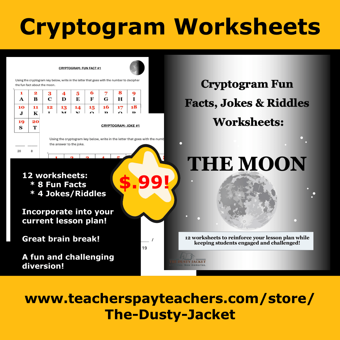 Cryptogram Worksheets: The&nbsp;Moon