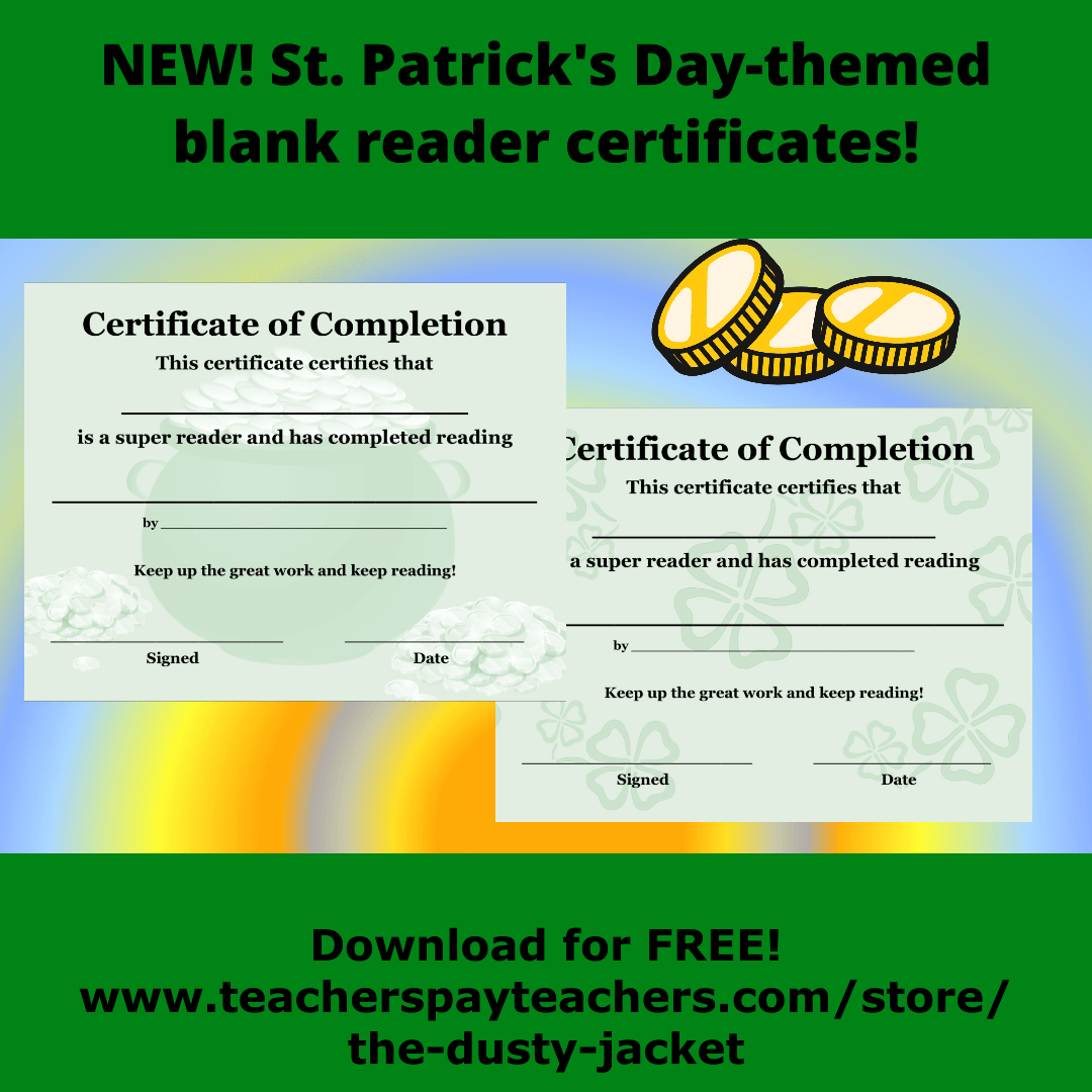 FREE St. Patrick’s Day-themed Reading&nbsp;Certificates
