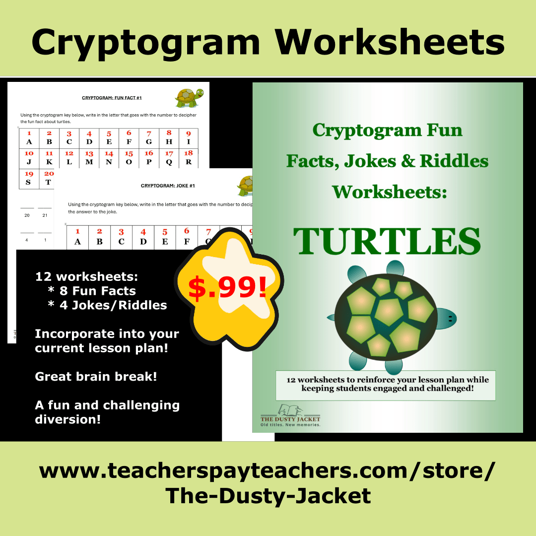 Cryptogram Worksheets: Turtles