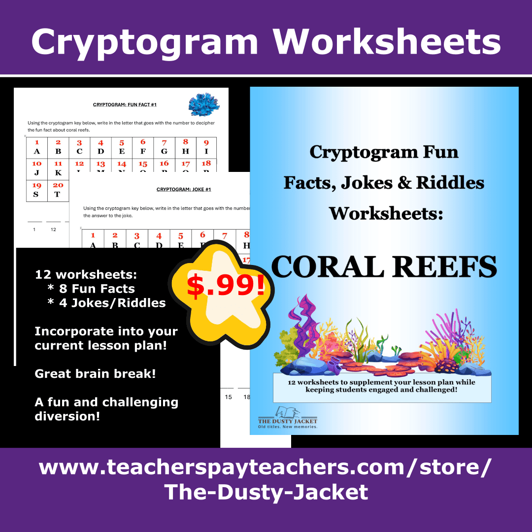 Cryptogram Worksheets: Coral&nbsp;Reefs