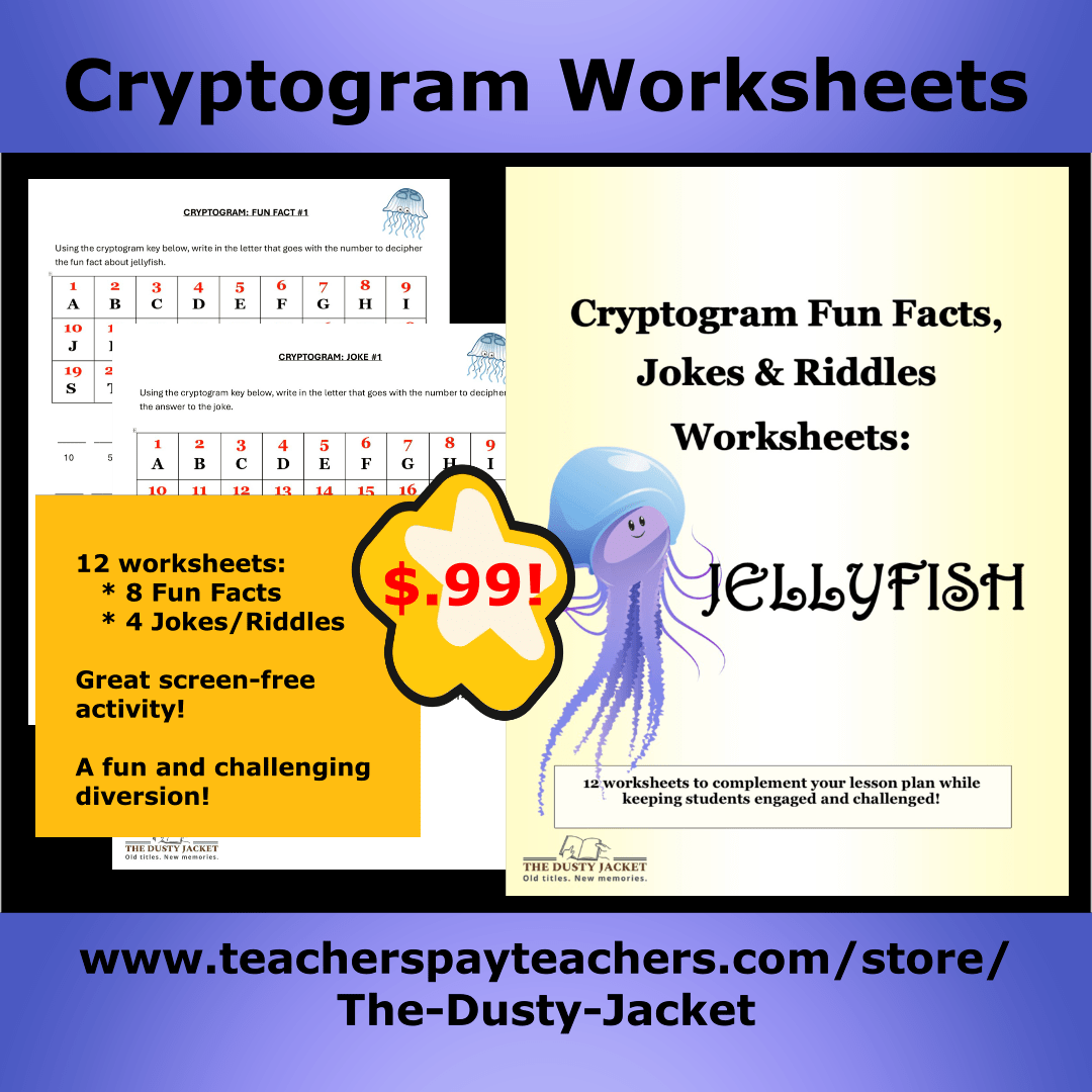 Cryptogram Worksheets: Jellyfish