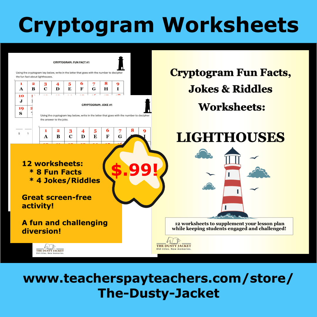 Cryptogram Worksheets: Lighthouses