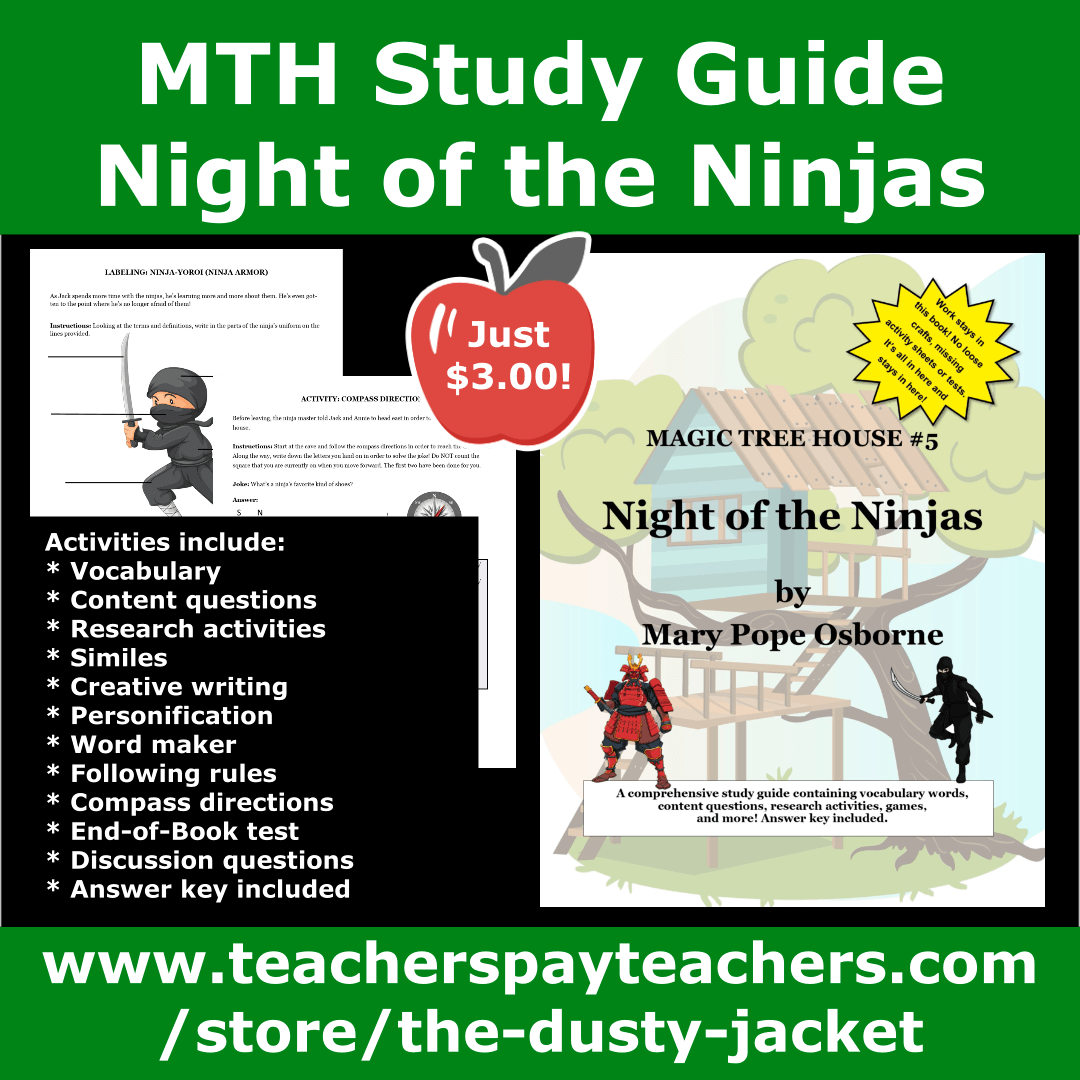 Magic Tree House Book 5 Study Guide –&nbsp;$3!